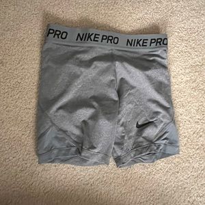 gray nike pros